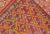 Mid 20th Century Vintage Turkish Embroidered Jijim Kilim With All-Over Diamond Design in Bright Colors For Sale - Image 12 of 13