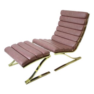 2 Pc. Lounge Chair With Ottoman by Dia Design Institute of America For Sale