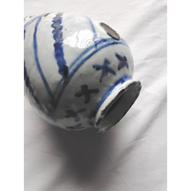 19th Century 19th Century Qajar Earthenware Vase For Sale - Image 5 of 7