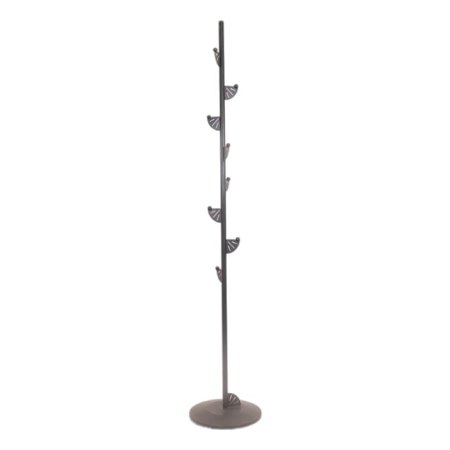 Modern Black Metal Floor Coat Rack For Sale