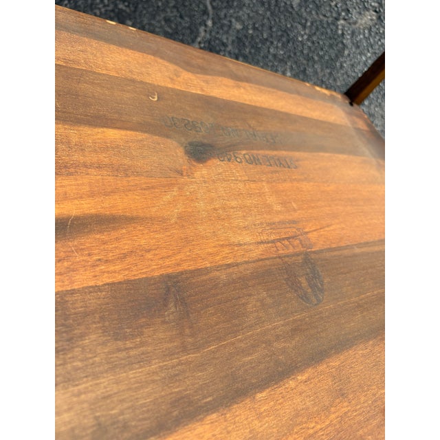 Brown Fully-Refinished Mid Century Lane Tuxedo End Table For Sale - Image 8 of 10