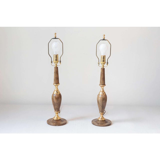 Metal Mid 20th Century French Lamps - a Pair For Sale - Image 7 of 7