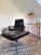 Set of Mid-Century Lounge Chair and Ottoman in Black Leather and Chrome, 1960s, Set of 2 For Sale - Image 14 of 17