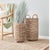 2020s Marlar Rattan Baskets With Liners - Set of 2 For Sale - Image 5 of 5