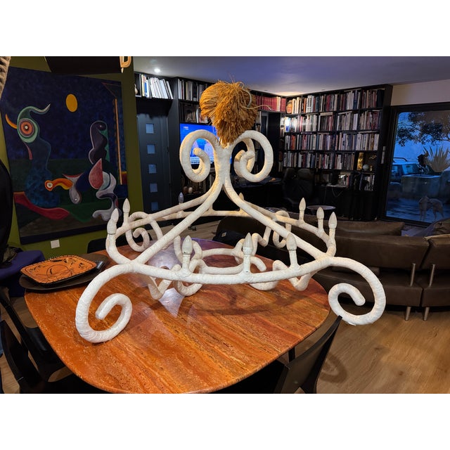 Vintage French Chandelier by Mathieu Challieres in Paris, 1999 For Sale - Image 4 of 9