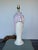 1970’s draped plaster lamp This lamp is wired and in working condition It has minor wear Dimensions: 7” Dia x 27” to top...