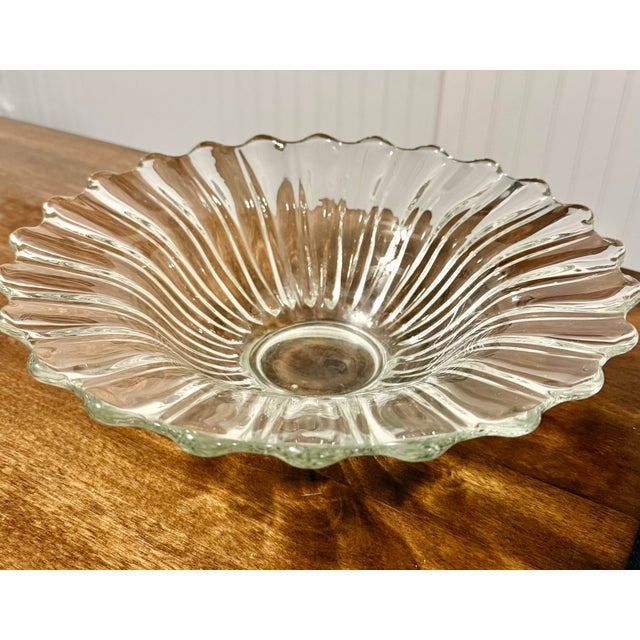Heisey Crystolite Flared Serving Bowl For Sale - Image 9 of 12