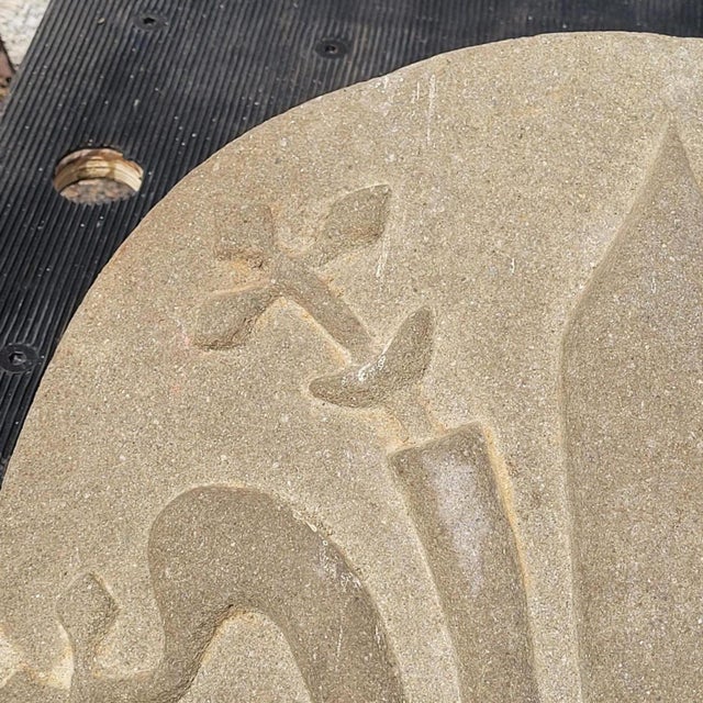 Coat of Arms Relief, 1800s, Stone For Sale - Image 3 of 17