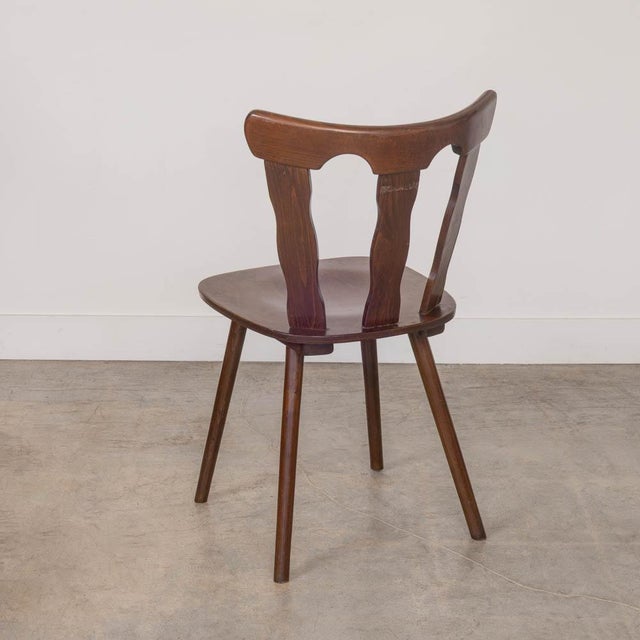 1950s French Wood Brutalist Chair For Sale In Los Angeles - Image 6 of 11