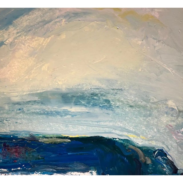 Modern Jean Krille, Landscape 130, Oil on Canvas, 1981 For Sale - Image 3 of 10