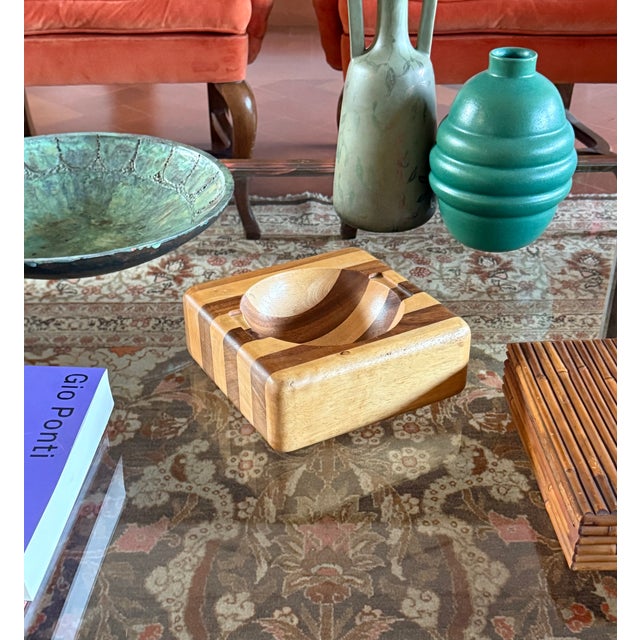 Mid-Century Wood Vide Poche Bowl, Italy Ca. 1970 For Sale - Image 6 of 14