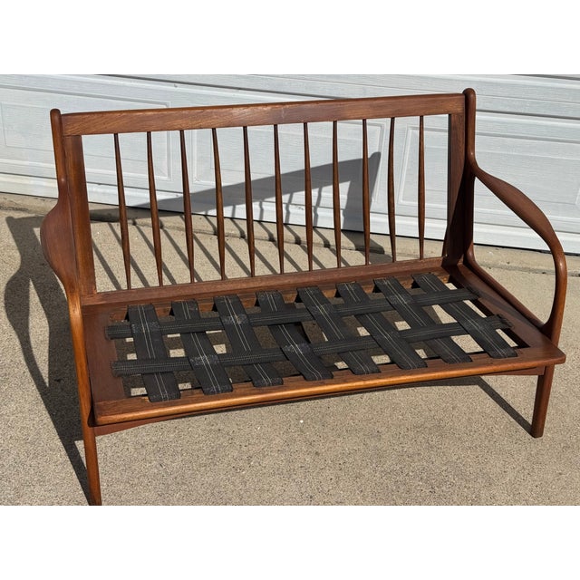 Danish Inspired Mid-Century Silleria Malinche Monterrey Loveseat Sofa Settee For Sale - Image 10 of 18