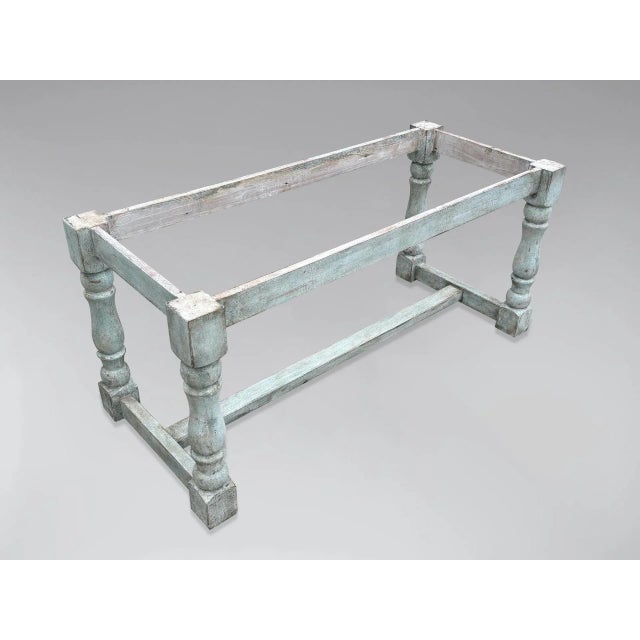 19th Century Pine Farmhouse Dining Table, 1880 For Sale - Image 3 of 7