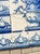 18th Century Portuguese Baroque Blue & White Flower Vase Tile Panel For Sale - Image 4 of 16