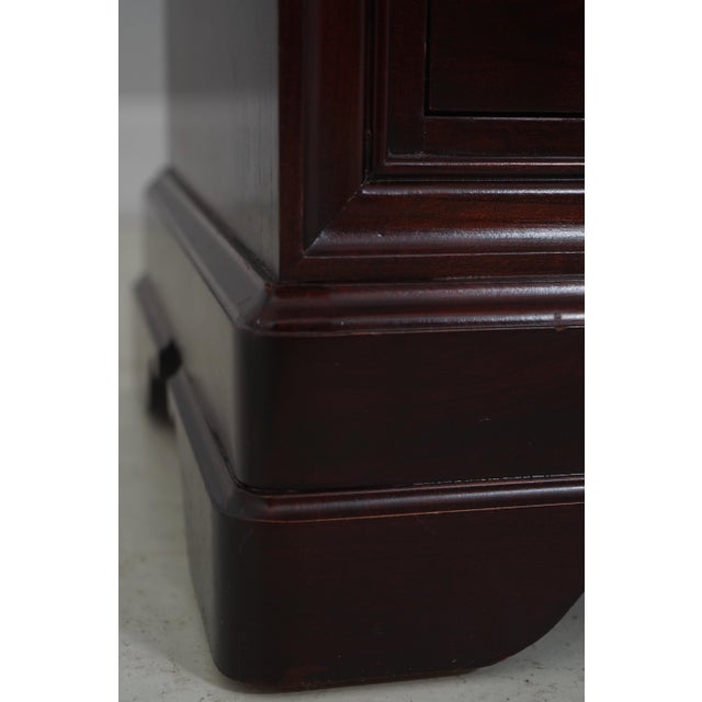 Pair Stickley Marble Top Empire Cherry Nightstands For Sale - Image 10 of 18