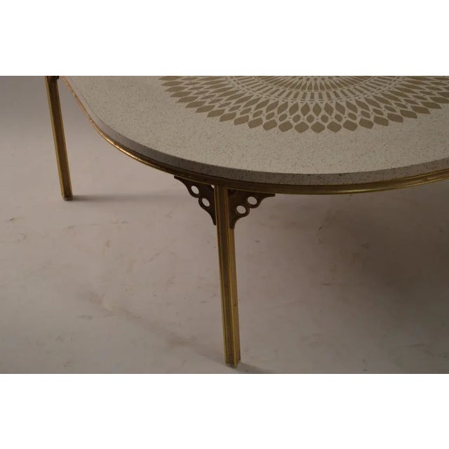 Mid-Century Modern Eye Shaped Cymbal Coffee Cocktail Table by John Van Koert For Sale - Image 3 of 8