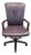 Late 20th Century Hancock & Moore Burgundy Leather Executive Swivel Desk Chair For Sale