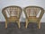 Green Rattan and Wicker Living Room Set with Armchairs and Coffee Table, Set of 3 For Sale - Image 8 of 12