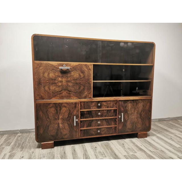 Cupboard attributed to Jindrich Halabala, 1940s For Sale - Image 12 of 18