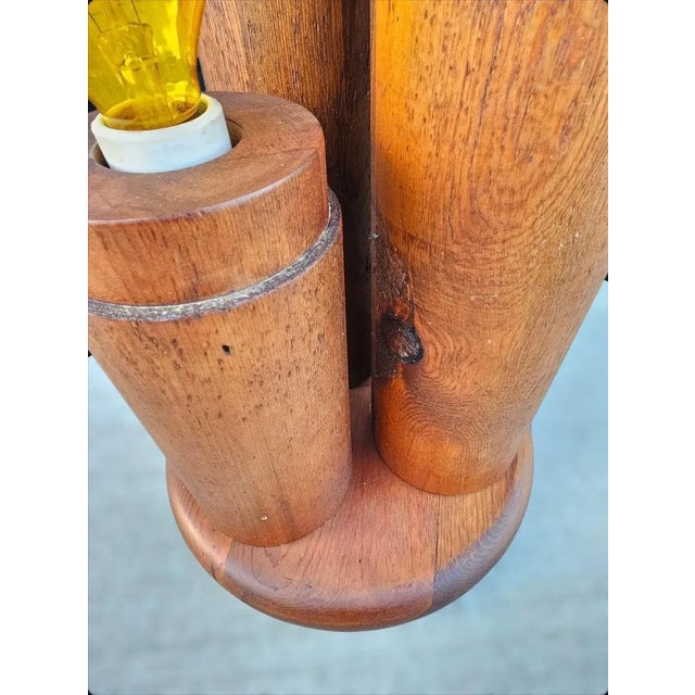 Brown Mid Century Modeline Cactus Table Lamp For Sale - Image 8 of 11