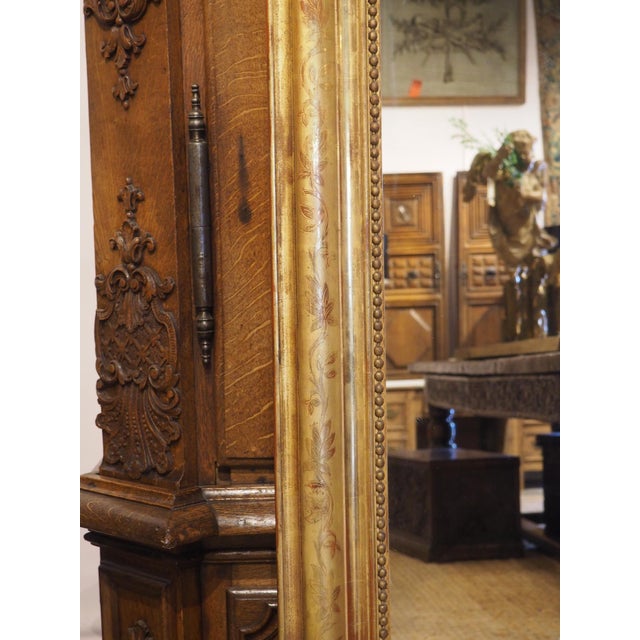 Large 19th Century French Giltwood Louis Philippe Style Mirror, 70.4 X 48 Inches For Sale - Image 9 of 18