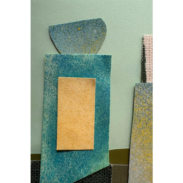 "Superbloom 4" Original Mixed-Media Collage on Paper by Zac Woodiel For Sale In Little Rock - Image 6 of 9