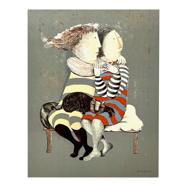 1976 Graciela Boulanger Original Lithograph Untitled for Senans For Sale