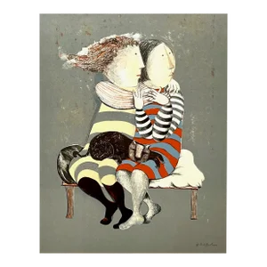 1976 Graciela Boulanger Original Lithograph Untitled for Senans