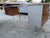 Vintage Mid Century Modern Aluminum Gordon Bunshaft Style Retro Modernist Desk. Unmarked For Sale In Sacramento - Image 6 of 12