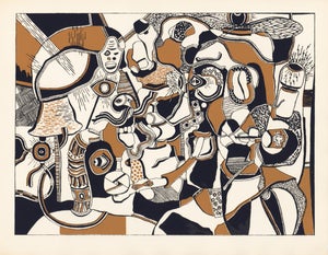 1947 Silkscreen "Sheik and Private Leon" by Steve Wheeler