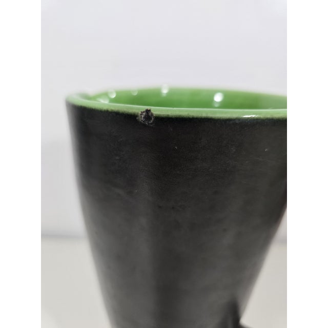 1960s Ceramic Model 860 Pitcher and Tumblers by Pol Chambost, France, 1950s, Set of 7 For Sale - Image 5 of 17
