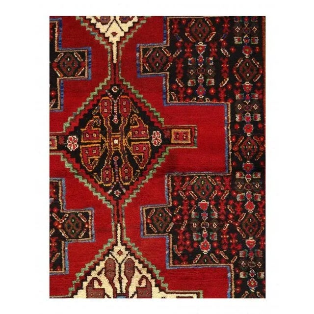 Traditional 1960s Navy Blue Antique Senneh For Sale - Image 3 of 4