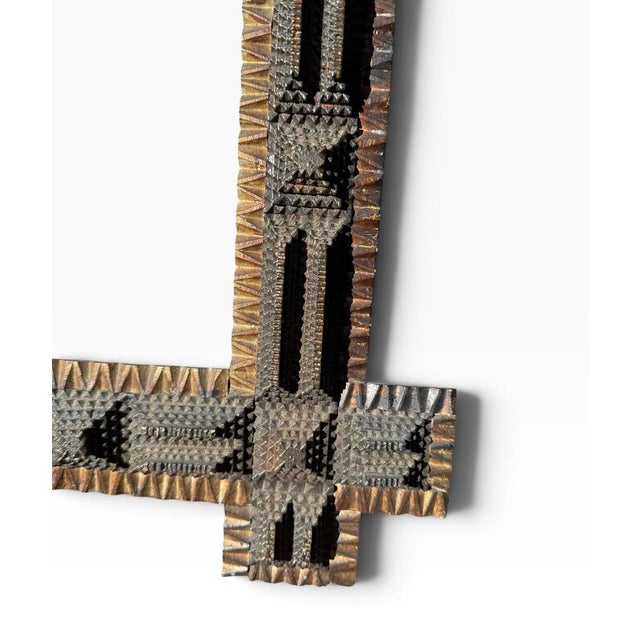 Black & Gilt Gothic Revival Tramp Art Frame With Masonic Eyes, C. 1880–1900 For Sale - Image 9 of 13