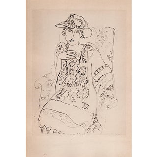 Matisse, Sitting Girl, Original Lithograph, 1920 For Sale