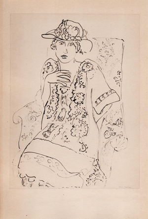Matisse, Sitting Girl, Original Lithograph, 1920