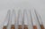 Mid 20th Century Ed Wusthof Dreizackwerk Solingen Germany 6pc Knives Bamboo Stainless Steel For Sale In Miami - Image 6 of 12