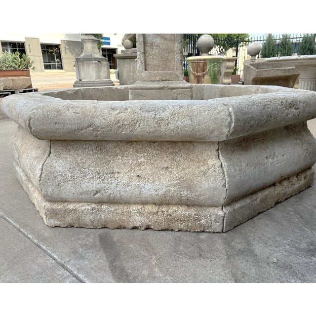 St. Michel Carved Limestone Center Fountain From Provence, France For Sale - Image 14 of 14