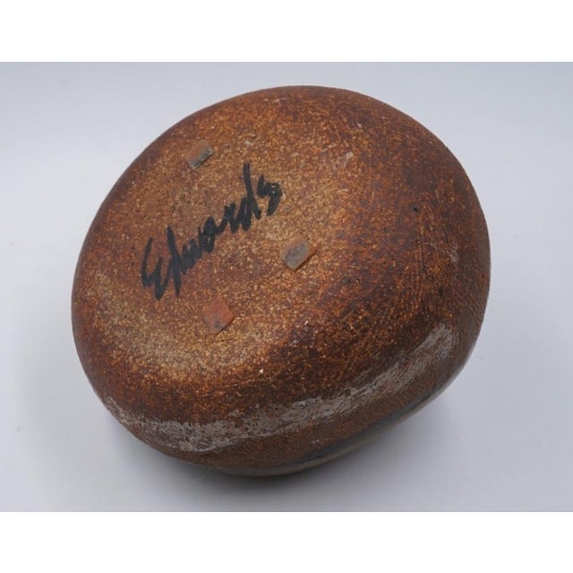 Mid-Century Modern Vintage Joel Edwards Pottery Sculputral Vessel Vase For Sale - Image 3 of 8