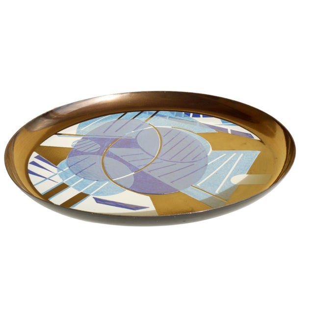 Abstract Art Enamelled Metal Plates by Silvano Bozzolini, 1969, Set of 3 For Sale - Image 6 of 18