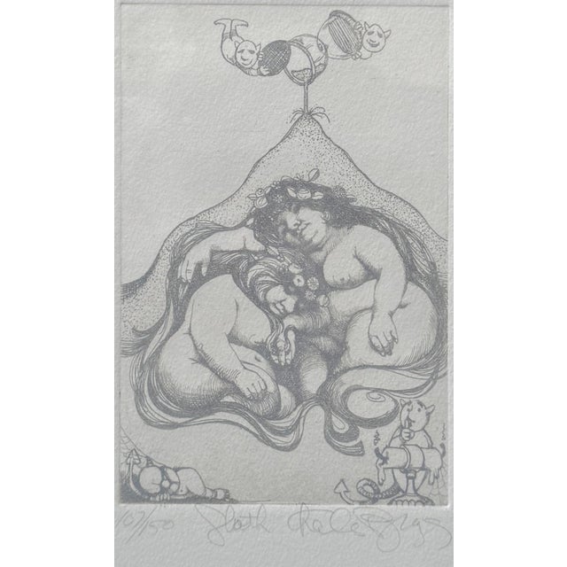 Charles Bragg Seven Deadly Sins Signed Engraving Print - Sloth