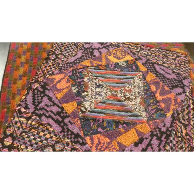 Black Tapestries on Wooden Frame from Missoni, Italy, 1980s, Set of 2 For Sale - Image 8 of 14