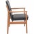 Arne Vodder 431 lounge chair with a frame of teak and upholstery in black leather. The chair is from the 1970s and appears...