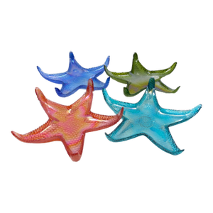 Turkish Iridescent Glass Starfish Bowls - Set of 4
