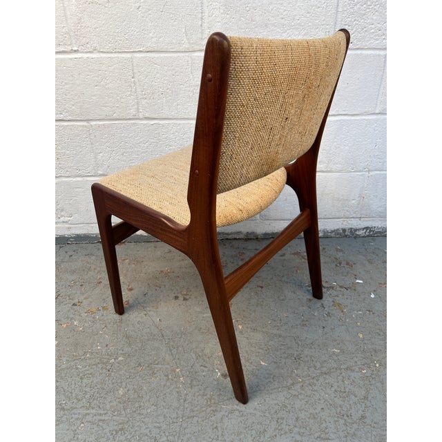 Wood Set of Four Vintage Danish Modern Erik Buch Teakwood 'Model 89' Dining Chairs For Sale - Image 7 of 14