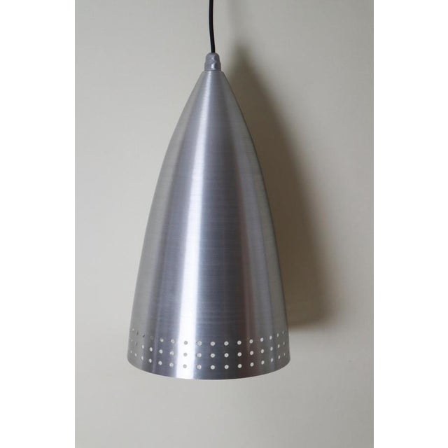 Mid-Century Italian Aluminum Cone Pendant Lights by Ideal Light, 1990s, Set of 2 For Sale - Image 3 of 18