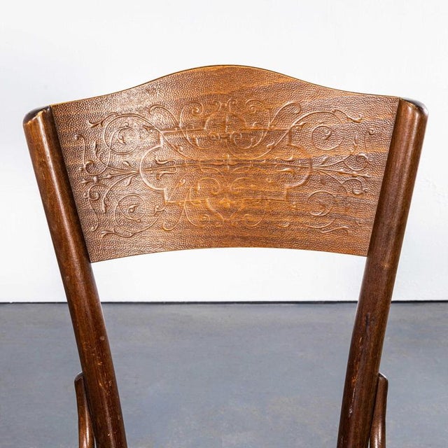 Moustache Back Dining Chair in Dark Oak Bentwood from Ton, 1970s For Sale - Image 9 of 11