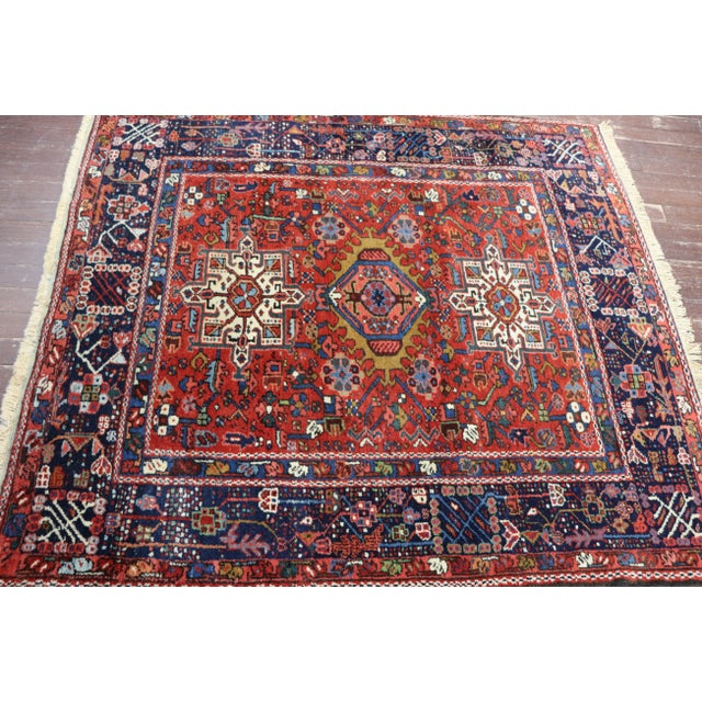 Early 20th Century Early 20th Century Antique Persian Karaja/ Heriz Rug For Sale - Image 5 of 11