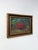 Mid 20th Century Oil Painting Still Life Bowl of Cherries, Gold Frame Art, Green Accents For Sale - Image 4 of 8