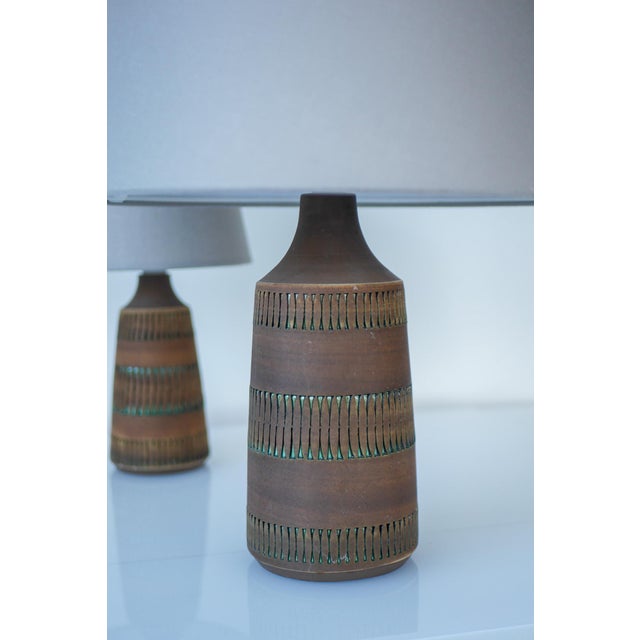 Mid-Century Scandinavian Modern Pottery Table Lamps from Anagrius, Sweden, 1970s, Set of 2 For Sale - Image 9 of 16