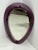 Purple Wall Mirror with Purple Acrylic Glass Frame in the style of Cristal Arte, Italy, 1960s For Sale - Image 8 of 13